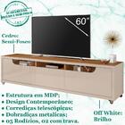 Painel Frisado 220x180 Cm Rack 2 Pt 60 Pol Dcasa