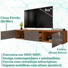 Painel Frisado 220x180 E Rack 60 Pol Sieros Dcasa