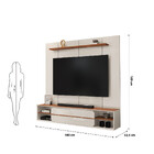 Painel Frisado Para Tv Até 70 Polegadas 1 Porta Alana Dj Móve
