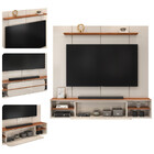 Painel Frisado Para Tv Até 70 Polegadas 1 Porta Alana Dj Móve