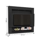 Painel Frisado Suspenso Molbourne Preto