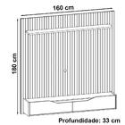 Painel Frisado Suspenso Tv 60 Pol 160 Cm 011090 Dcasa