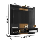 Painel Gama Preto Fosco/ripado – Bechara Móveis