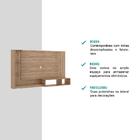 Painel Ganges Para Tv Até 60' Com Nicho E Prateleira