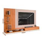 Painel Grande Ripado Para Tv Até 60 Polegadas Carvalho Nobre