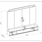 Painel Home Com Led Para Tv Até 75 Polegadas 163cmx200cm Hava