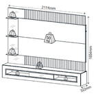 Painel Home Deseo Suspenso Retti Para Tv 60 Pol De Mdf Dj Móv