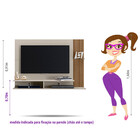 Painel Home Ipê Linea Brasil Ideal Para Tv De Até 43 Polegadas