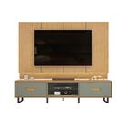 Painel Home Para Sala Até 75 Polegadas Com Led Natural Alecri