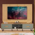 Painel Home Para Sala Até 75 Polegadas Com Led Natural Alecri