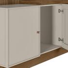 Painel Home Para Tv 55 Polegadas Off White Freijó Dourados Li