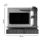 Painel Home Para Tv 60" Maragogi Linea Brasil Carvalho Off Wh
