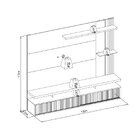 Painel Home Para Tv 60" Maragogi Linea Brasil Freijó Off White