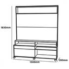 Painel Home Para Tv 60 Polegadas Cine Mobler Nature Com Branco