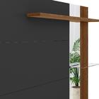 Painel Home Para Tv 60 Polegadas Freijó Preto Maragogi Linea