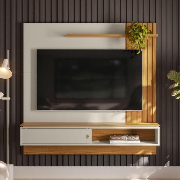 Painel Home Para Tv 65 Polegadas Eros Nature Off-white