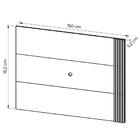 Painel Home Para Tv Até 42 Sala De Estar Pl3004 Natural/off W
