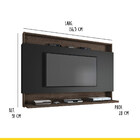 Painel Home Para Tv Até 50 Pol 136 X 91 Cm Madri Mdp Coffee P