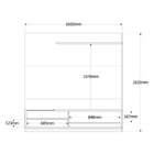 Painel Home Para Tv Até 55" Com Vidro 01 Porta E 02 Nichos Da