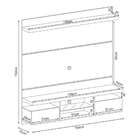 Painel Home Para Tv Até 55 Polegadas 2 Portas Livin 1.6 Hb Mó