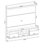Painel Home Para Tv Até 55 Polegadas 2 Portas Livin 1.6 Hb Mó