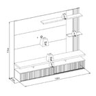 Painel Home Para Tv Até 60 Polegadas 154cmx182cm Com Ripado M