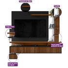 Painel Home Para Tv Até 60 Polegadas Maragogi Linea Brasil Fr