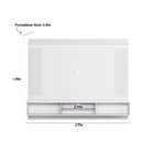 Painel Home Para Tv Até 75 Polegadas Com Led Barcelona Linea