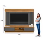 Painel Home Para Tv Até 75 Polegadas Com Led Barcelona Linea