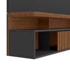 Painel Home Ripado Para Tv 60 Polegadas Belfast Freijo Preto