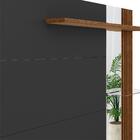 Painel Home Ripado Para Tv 60 Polegadas Belfast Freijo Preto