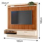 Painel Home Suspenso 180cm Metta M20 Cinamomo Mel/off White -