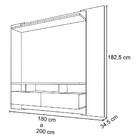 Painel Home Suspenso Arizona Cacau/caramelo 3d Para Tv De Até