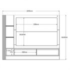 Painel Home Suspenso Cairo Para Tv Até 55” - Pr Móveis