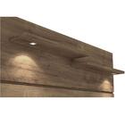 Painel Home Suspenso Com Bancada E Luz De Led Stilo Avelã Rel