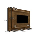 Painel Home Suspenso Estilo Industrial Onix Tv 65 Polegadas L