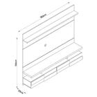 Painel Home Suspenso Lana 1.8 Para Tv Até 60” - Madetec