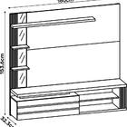 Painel Home Suspenso Marin Para Tv Até 55 Polegadas 3 Portas