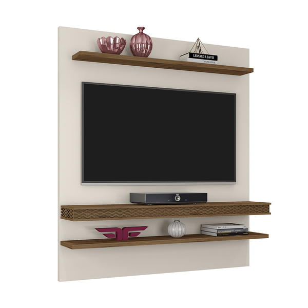 Painel Home Suspenso Para Tv Até 55 Polegadas 2 Prateleiras W