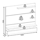 Painel Home Suspenso Para Tv Até 65 Polegadas Grécia Branco G