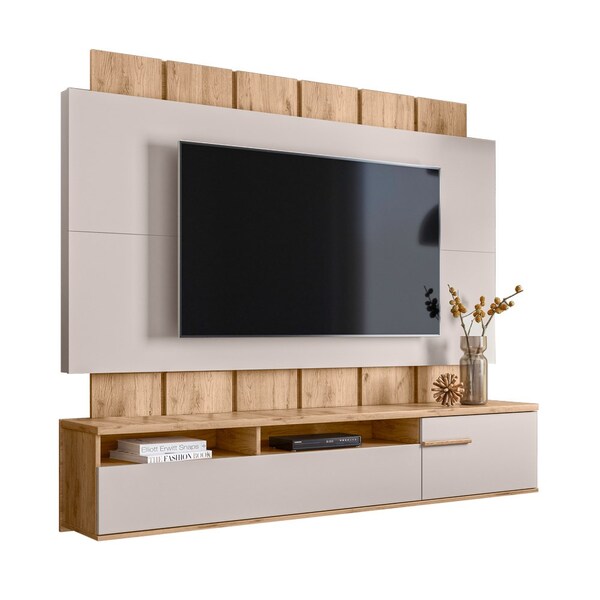 Painel Home Suspenso Para Tv Até 70 Pol. 181cm Ripado Senna B