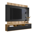 Painel Home Suspenso Richard Ripado C/ Portas Tv Até 70" Teca