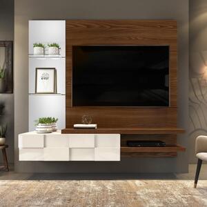 Painel Home Suspenso Turim Para Tv 55 Polegadas 100% Mdf Dj Móveis ...