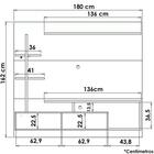 Painel Home Suspenso Tv 55 Polegadas Maragogi Clb