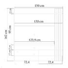 Painel Home Suspenso Tv 65 Polegadas Juriti Clb