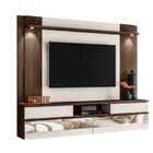 Painel Home Suspenso Tv 75 " Turin Espelho E Luminária Led Ma