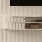 Painel Home Suspenso Tv 75 Polegadas New Bugatti Calacata Off