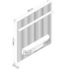 Painel Home Suspenso Tv 75 Polegadas New Bugatti Cinamomo Off