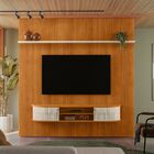 Painel Home Suspenso Tv 75 Polegadas New Bugatti Cinamomo Off