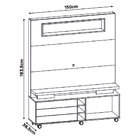 Painel Home Theater Para Tv Até 60 Polegadas Kazan Cor Telha